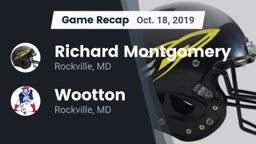 Recap: Richard Montgomery  vs. Wootton  2019