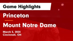 Princeton  vs Mount Notre Dame  Game Highlights - March 5, 2024