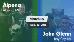 Matchup: Alpena  vs. John Glenn  2016