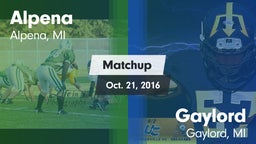 Matchup: Alpena  vs. Gaylord  2016