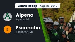 Recap: Alpena  vs. Escanaba  2017