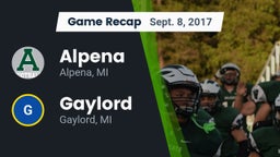 Recap: Alpena  vs. Gaylord  2017