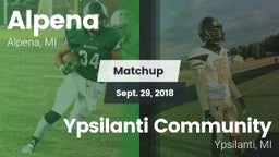 Matchup: Alpena  vs. Ypsilanti Community  2018