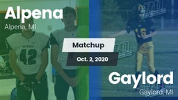 Matchup: Alpena  vs. Gaylord  2020