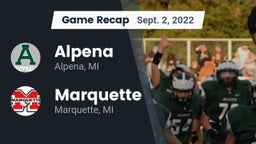 Recap: Alpena  vs. Marquette  2022