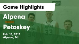 Alpena  vs Petoskey  Game Highlights - Feb 10, 2017