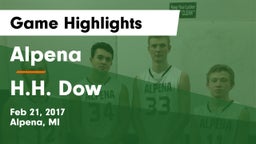 Alpena  vs H.H. Dow  Game Highlights - Feb 21, 2017