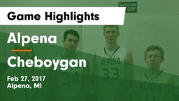 Alpena  vs Cheboygan  Game Highlights - Feb 27, 2017