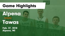 Alpena  vs Tawas Game Highlights - Feb. 27, 2018