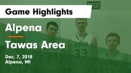 Alpena  vs Tawas Area  Game Highlights - Dec. 7, 2018