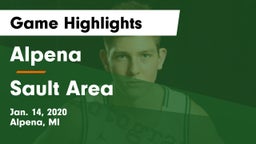 Alpena  vs Sault Area  Game Highlights - Jan. 14, 2020