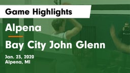 Alpena  vs Bay City John Glenn Game Highlights - Jan. 23, 2020
