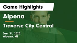 Alpena  vs Traverse City Central  Game Highlights - Jan. 31, 2020