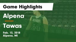 Alpena  vs Tawas Game Highlights - Feb. 13, 2018