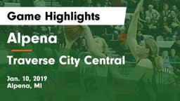 Alpena  vs Traverse City Central  Game Highlights - Jan. 10, 2019