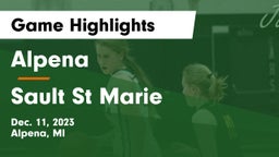 Alpena  vs Sault St Marie Game Highlights - Dec. 11, 2023