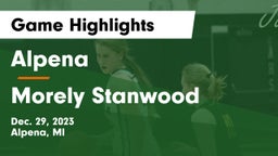 Alpena  vs Morely Stanwood Game Highlights - Dec. 29, 2023