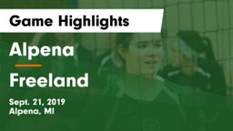 Alpena  vs Freeland  Game Highlights - Sept. 21, 2019