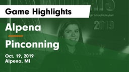 Alpena  vs Pinconning Game Highlights - Oct. 19, 2019