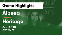 Alpena  vs Heritage  Game Highlights - Oct. 19, 2019