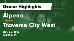 Alpena  vs Traverse City West  Game Highlights - Oct. 23, 2019