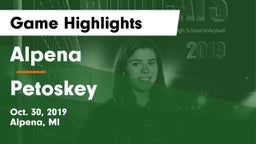 Alpena  vs Petoskey  Game Highlights - Oct. 30, 2019