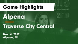 Alpena  vs Traverse City Central  Game Highlights - Nov. 4, 2019