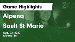 Alpena  vs Sault St Marie Game Highlights - Aug. 22, 2020