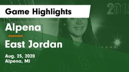 Alpena  vs East Jordan  Game Highlights - Aug. 25, 2020