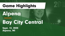 Alpena  vs Bay City Central Game Highlights - Sept. 12, 2020
