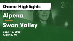 Alpena  vs Swan Valley  Game Highlights - Sept. 12, 2020