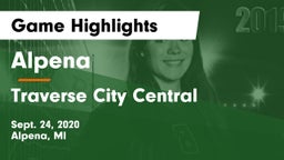 Alpena  vs Traverse City Central  Game Highlights - Sept. 24, 2020