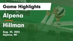 Alpena  vs Hillman Game Highlights - Aug. 25, 2022