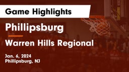 Phillipsburg  vs Warren Hills Regional  Game Highlights - Jan. 6, 2024