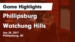 Phillipsburg  vs Watchung Hills Game Highlights - Jan 25, 2017