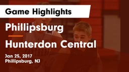 Phillipsburg  vs Hunterdon Central Game Highlights - Jan 25, 2017