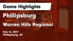 Phillipsburg  vs Warren Hills Regional  Game Highlights - Feb 16, 2017