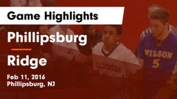 Phillipsburg  vs Ridge Game Highlights - Feb 11, 2016