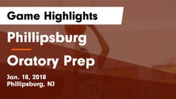 Phillipsburg  vs Oratory Prep  Game Highlights - Jan. 18, 2018