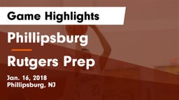 Phillipsburg  vs Rutgers Prep  Game Highlights - Jan. 16, 2018