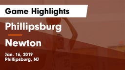 Phillipsburg  vs Newton  Game Highlights - Jan. 16, 2019