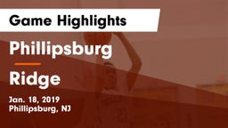 Phillipsburg  vs Ridge  Game Highlights - Jan. 18, 2019