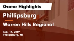 Phillipsburg  vs Warren Hills Regional  Game Highlights - Feb. 14, 2019