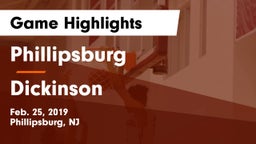 Phillipsburg  vs Dickinson  Game Highlights - Feb. 25, 2019