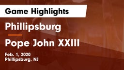 Phillipsburg  vs Pope John XXIII  Game Highlights - Feb. 1, 2020