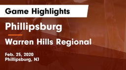 Phillipsburg  vs Warren Hills Regional  Game Highlights - Feb. 25, 2020