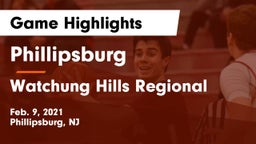 Phillipsburg  vs Watchung Hills Regional  Game Highlights - Feb. 9, 2021
