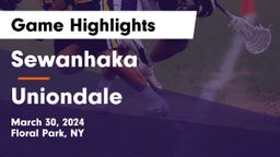 Sewanhaka  vs Uniondale  Game Highlights - March 30, 2024