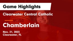Clearwater Central Catholic  vs Chamberlain  Game Highlights - Nov. 21, 2023