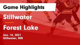 Stillwater  vs Forest Lake  Game Highlights - Jan. 14, 2021